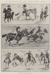 A Rehearsal of the Wild West Show